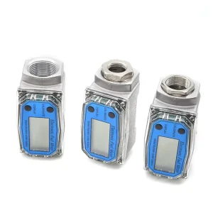 Intelligent Electronic Fuel Meter Turbine Flow Meter Digital Display 1” Female Inlet Outlet for Diesel Kerosene Gasoline