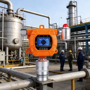Intelligent Fixed Gas Detector for LPG Methane CO O2 VOC With Sound Light Alarm