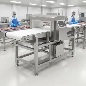 Intelligent Food Metal Detector Machine Food Grade Conveyor Belt Color Screen Multi Frequency Metal Contamination Detection