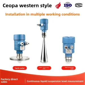Intelligent High Frequency Radar Level Meter Stainless Steel Corrosion Resistant Explosion Proof Guided Wave Technology