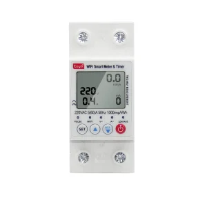Intelligent Tuya Wifi Automatic Reclosing Protector Current Voltage Monitoring Circuit Breaker Lcd Display Switch Power Meter