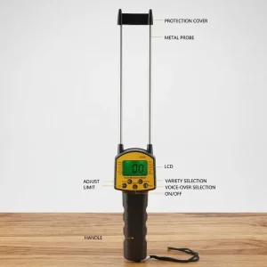 Intelligent Voice Backlit Digital Humidity Detector AR991 Grain Moisture Tester Grain Analyzer for Multiple Kinds Grains