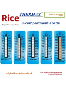 Irreversible Temperature Indicator Labels (8 Level 10 Level Temperature Test Strips)