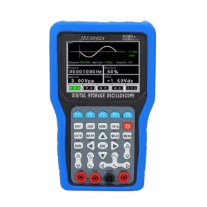 JDS3082A Handheld Digital Oscilloscope Dual channel 80MHz 500MSA S 6000 4.5″ TFT LCD Display 8 Bit Resolution Multimeter