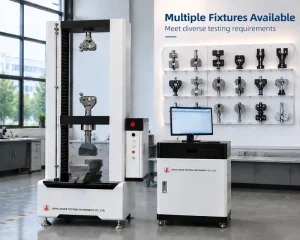 JK 1000KN Universal Tensile Testing Machine High Pressure Compression Metallic Materials Bending Shear 1 Phase 220V 50 60Hz