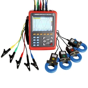 JS9500 3 Phase Handheld Power Meter 10mA 6000A Range Power Quality Analyzer