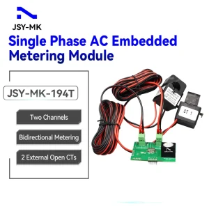 JSY MK 194T AC Single Phase Multimetro Energy Meter Two Open CT Wattmeter Embedded Digital Electricity Power Electric Meter