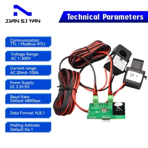 JSY MK 194T TTL Single Phase Bidirectional Metering Module Modbus Power Meter Voltage Ammeter Electric Energy Meter