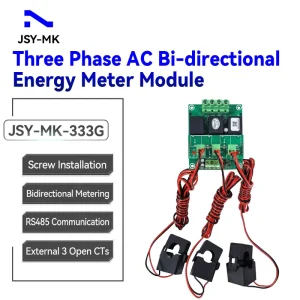 JSY MK 333G Three Phase Power Meter Module 3 CTs Class 1 Accuracy 20mA 100A Bi directional Measurement RS485 Modbus RTU
