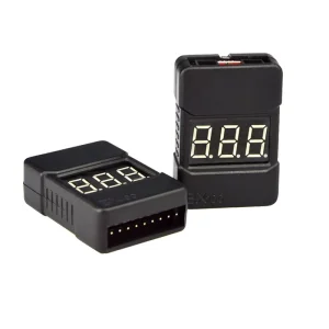 JXY BX100 1 8S Lipo Battery Voltage Tester 3.7V 30V Low Voltage Buzzer Alarm RC Voltage Motor Components Electrical Toys