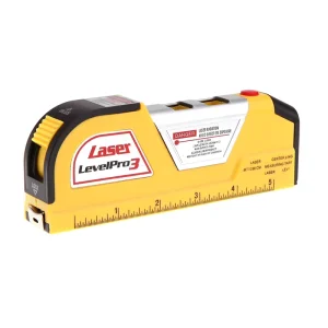 JY 02 8FT 2.5m Measuring Tape Laser Level Pro3 Measuring Equipment with 2 Way Level Bubbles and Laser Power On Off Nivel Laser