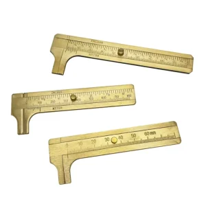 Jewelry Making Tool 60mm 80mm 100mm Mini Vernier Caliper Brass Measuring Ruler