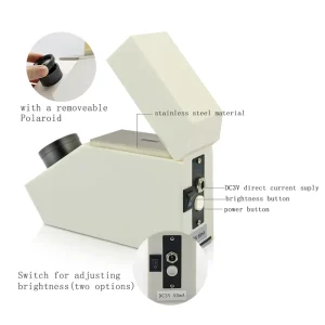 Jewelry Optical Glass Equipment With 0.002 Accuracy Refractive Index Range 1.35 To 1.85 With Polarizing Lens Gem Refractometer
