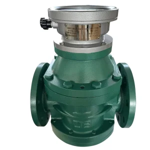 Jingjie LL Waist Wheel Flow Meter Flange Connection 4-20mA Signal Output Sensor Liquid Water Oil Chemical IP66 Stainless Steel