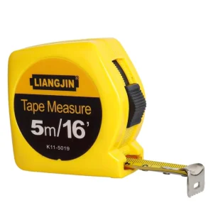 K11 55# Carbon Steel Portable Metric Automatic High-Visibility Blade Manual Lock Rolling Measuring 5 Meter ABS Tape Measure