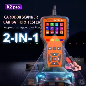 K2 Pro 2 OBD2 Scanner Car Battery Tester Automotive Fault Code Reader Check Engine Diagnostic Tool Auto Battery Analyzer