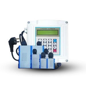 KFBST Irrigation Chilled Water 1% Accuracy Clamp on Liquid Ultrasonic Flow Meter with RS485 Output OEM Aluminum Alloy