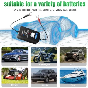 KONNWEI BK300 Car Battery Monitor 12V Capacity Resistance Detector General Vehicles Battery Powered