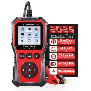 KONNWEI KW331 Car Battery Tester with Cloud Printing 10 2000CCA 6 12 24V