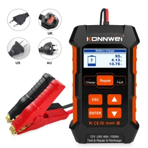 KONNWEI KW520 Car Battery Load Tester 12V Automotive Battery Cranking Charging System Analyzer