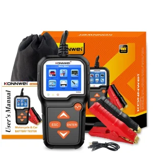 KONNWEI KW650 Car Battery Tester 6V 12V Motorcycle Car Auto Analyzer 100 to 2000 CCA Car Moto Cranking Charging Test Tool