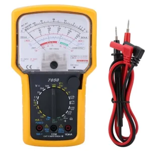 KT7050 Anti Fall Protective Cover Pointer Type Multimeter with Multifunctional Design High Voltage 250V AC DC 10A Industrial Use