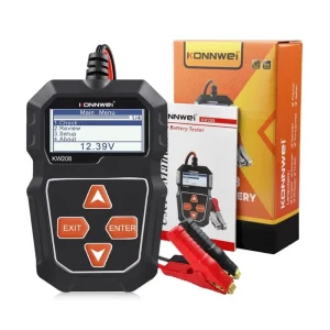 KW208 Professional Car Diagnostic 12V Multi Language 100 2000CCA Digital Battery Tester for Car Motorcycle Truck