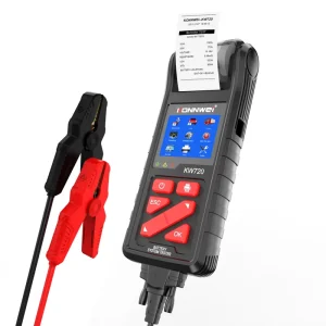 KW720 Automotive Battery Check Machine Battery Tester Integrated Printer 6-24V Lead-Acid Lithium Batteries TFT LCD Display