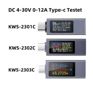 KWS 2303C Type C Current Voltage Capacity Phone USB Tester DC 4 30V 0 12A Power Meter Tester PD Mobile Power Detector Test