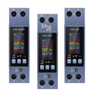 KWS-303 Voltage and Current Power Meter AC 85-290V Multi-Function AC Meter 0.96 Inch TFT Color Screen 8 in 1 Power Meter 0-40A