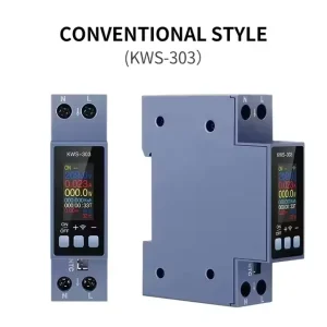 KWS 303 Voltage and Current Power Meter AC 85 290V Multi Function AC Meter 0.96 Inch Tft Color Screen 8 in 1 Power Meter 0 40A