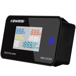KWS AC300 100A 50 300V Power Meter Voltage Tester Energy Volt Amp Watt Meter Electricity Monitor Digital AC Power test Meter