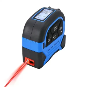 KeMing Tools 3in1 Laser Rangefinder 5m Tape Measure LCD Display Distance Meter Building Area Surveying Equipment 60m