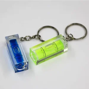 Keyring Mini Bubble Spirit Level with Keychain 1mm Accuracy 15mm Width