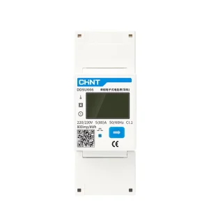 Kunlun Series DDSU666 220V 0.25-0.5(80)A 2P Electronic Energy Meter with Guide Rail