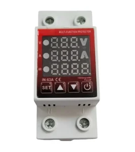 LBAVP-63A Automatic Voltage Protector 63A Din Rail Multi-function Over Under Current Energy Meter Protector
