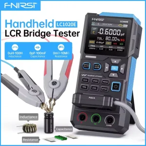 LC1020E LCR Bridge Meter 100kHz Inductance Capacitance Resistance ESR Meter Auto Range Kelvin Clip Component Test