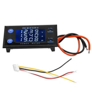LCD 4-digit Display High-precision Voltmeter DC 0~200v 10A Ammeter Power Meter Voltage Current Power Meter