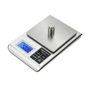 LCD Digital Kitchen Scale Portable Weighing Solution 1kg Capacity 0.1g Accuracy Eco Friendly Material Battery