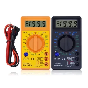 LCD Digital Multimeter DT 830B Mini Handheld Multimeter for Voltmeter Ammeter AC DC 750 1000V Ohm Tester Meter With Probe
