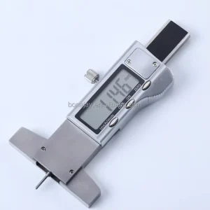 LCD Digital Stainless Steel Tread Depth Gauge 0.01mm Vernier Caliper Metric Inch Interchangeable 0 25mm Tyre Tread Ruler