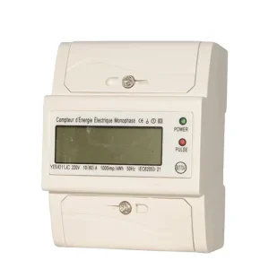 LCD Display Single Phase Electronic Energy Meter Din Rail Kwh Energy Meter Two Wire Active Energy Meter