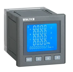 LCD Energy Meter Display Digital Multi function Energy Meter 120*120mm