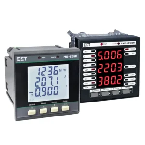 LCD LED Three Phase 3P4W 3P3W Panel Mounted Electricity Meter 72*72 Size Multifunctional RS485 Power Meter for Energy Management