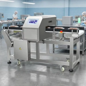 LCD Touch Screen Conveyor Belt Food Metal Detector Intelligent Selection No False Alarm CE Certified