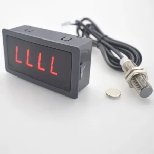 LED Tachometer RPM Speed Meter With Hall Proximity Switch Sensor NPN Speed Measuring Instruments