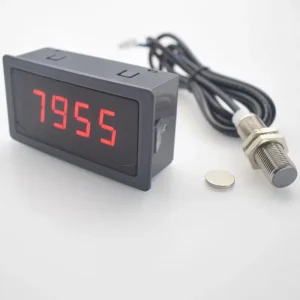 LED Tachometer RPM Speed Meter With Hall Proximity Switch Sensor NPN Speed Measuring Instruments Speedometer