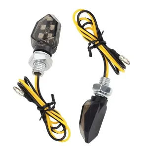 LED Turn Signal Light Super Bright Motorcycle Mini Universal Led Motorbike Lampe Amber Blinker LED Indicators Light