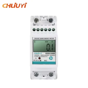 LIUYI DDSU5886 Single phase RS485 Communication Energy Meter Class 1.0 Multifunctional 220V 100A Bidirectional Reset Solar