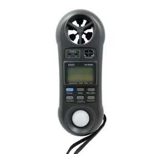 LM-8000A Portable 4 in 1 Anemometer Detector Air Speed Tester Temperature Humidity Light Intensity Measurement